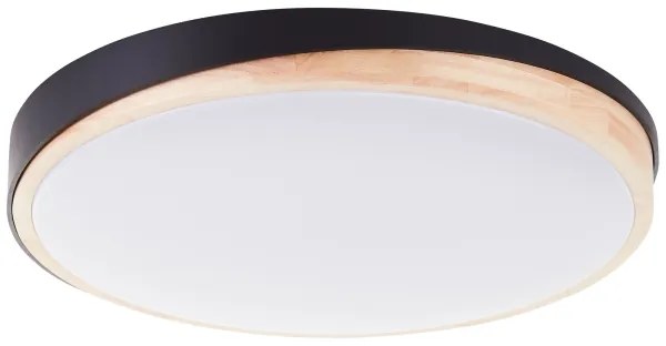 Plafonieră LED dimabilă Brilliant BAARLO LED/36W/230V d. 50 cm negru + telecomandă