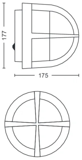 Philips 17380/30/PN - Aplica perete exterior MYGARDEN ASTILBE 1xE27/42W/230V