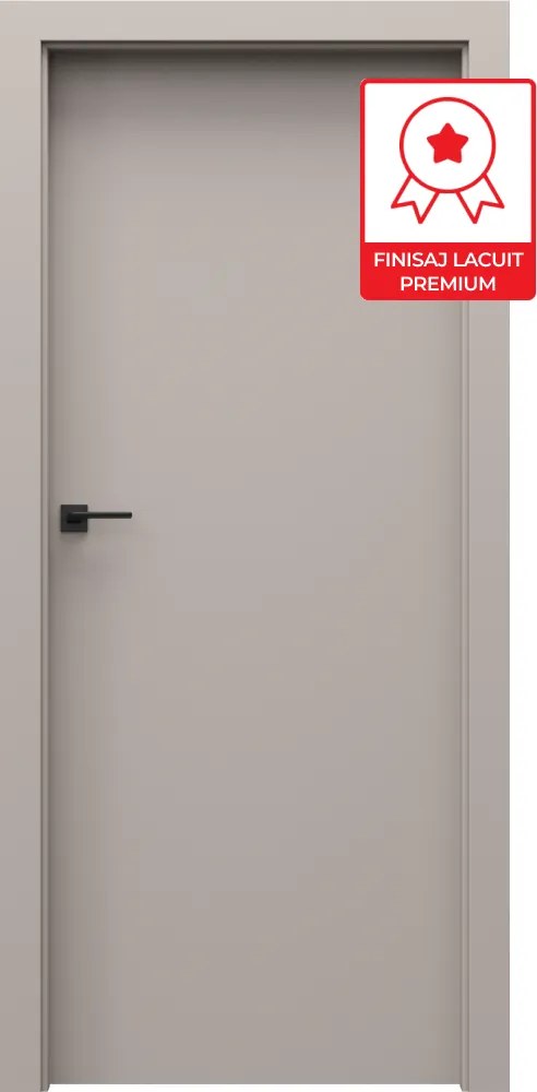 Usa de interior PORTA UNI COLOR MODERN cu toc reglabil - Model 1.1 95-140 mm, Casmir Mat