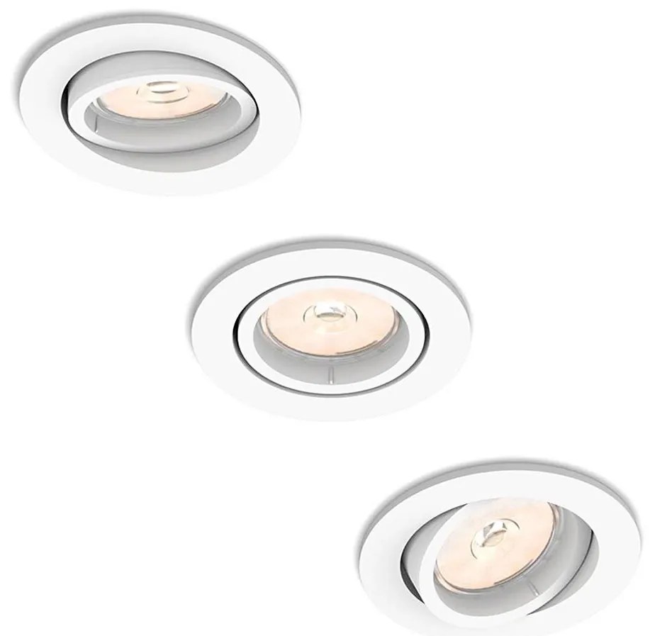 Philips 50393/31/PN - SET 3x Lampa incastrata DONEGAL 3xGU10/5,5W/230V