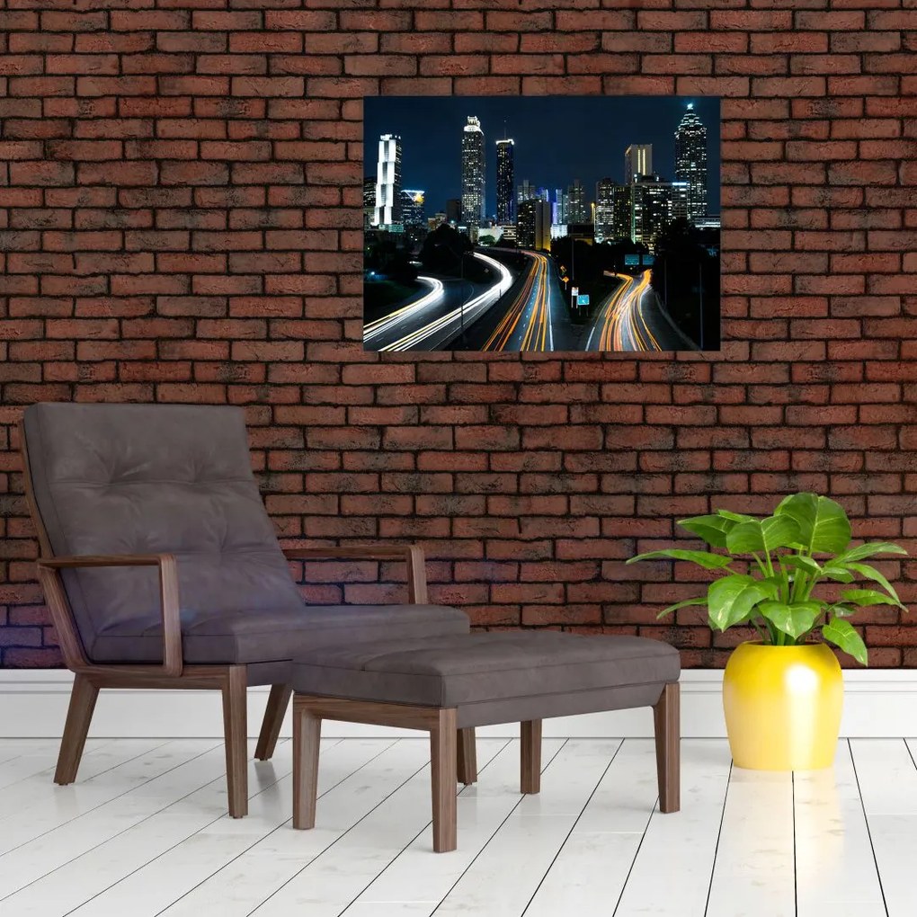 Tabloul metropolei nocturne (70x50 cm)