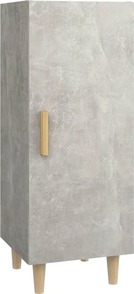 vidaXL Servantă, gri beton, 34,5x34x90 cm, lemn compozit