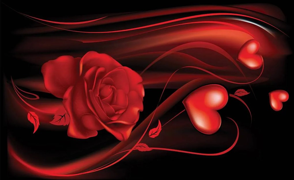 Fototapet - Inima roșie (152,5x104 cm), în 8 de alte dimensiuni noi