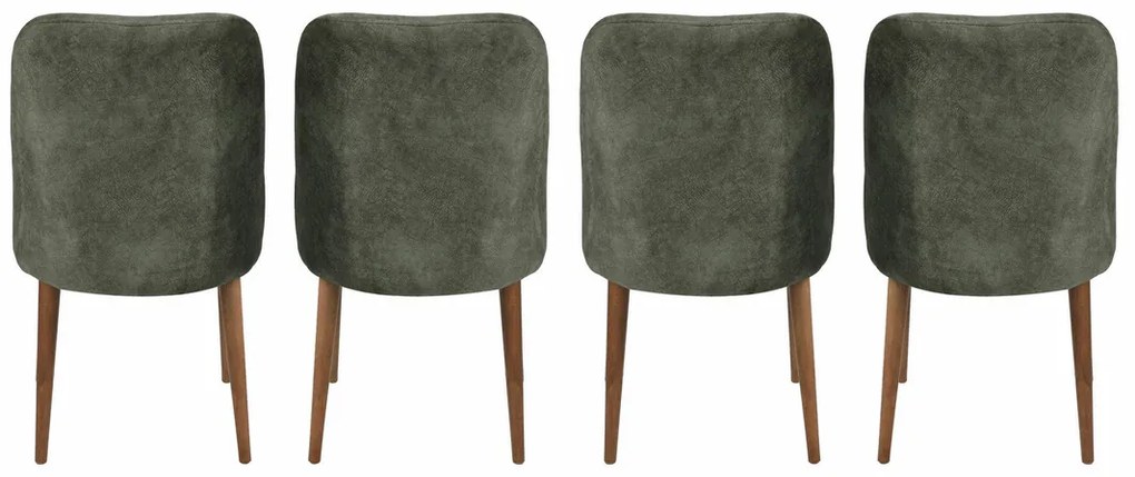 Set de scaune de sufragerie Dallas Dark Green, 4buc., 4 buc