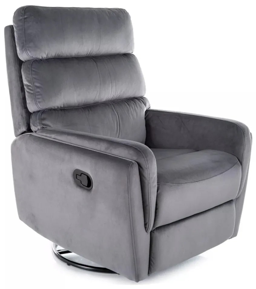 Fotoliu recliner Argos velvet gri Blu14