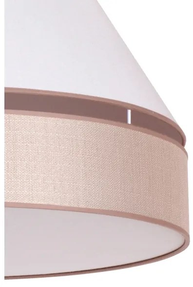 Duolla - Lustră pe cablu AVIGNON 1xE27/15W/230V d. 50 cm albă/bej