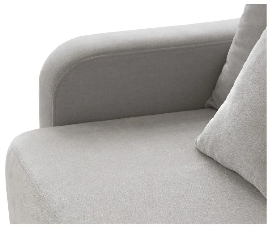 Canapea bej extensibilă, cu spațiu de depozitare 231 cm Elen – Micadoni