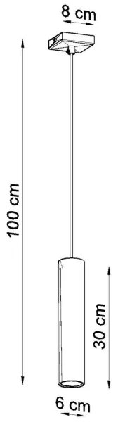 Lustră pe cablu LAGOS 1 1xGU10/40W/230V negru