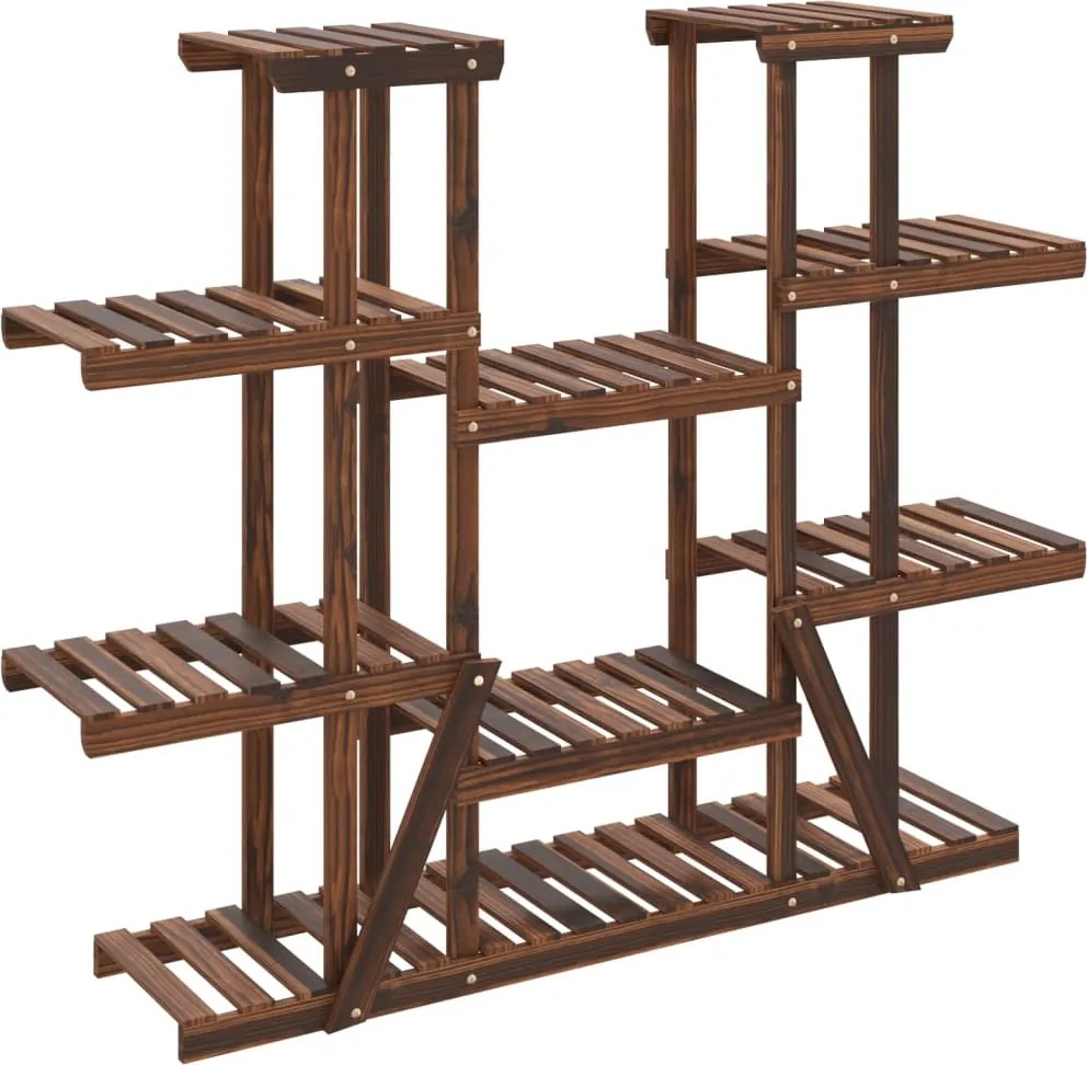 vidaXL Suport pentru flori, 110x25x110,5 cm, lemn masiv de brad