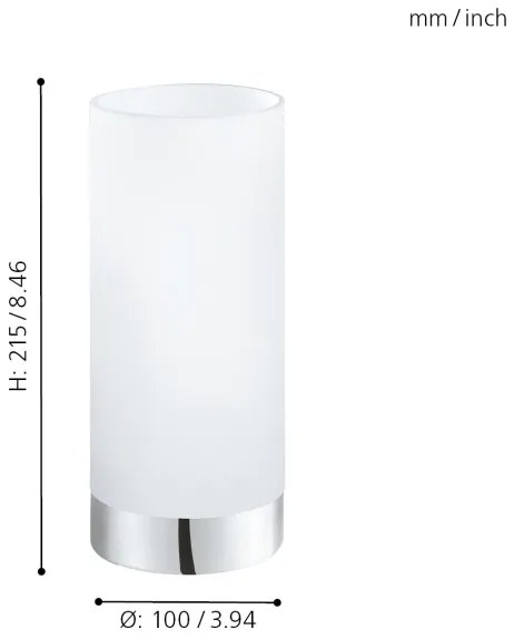 Eglo 95776 - Lampa de masa DAMASCO 1 1xE27/60W/230V