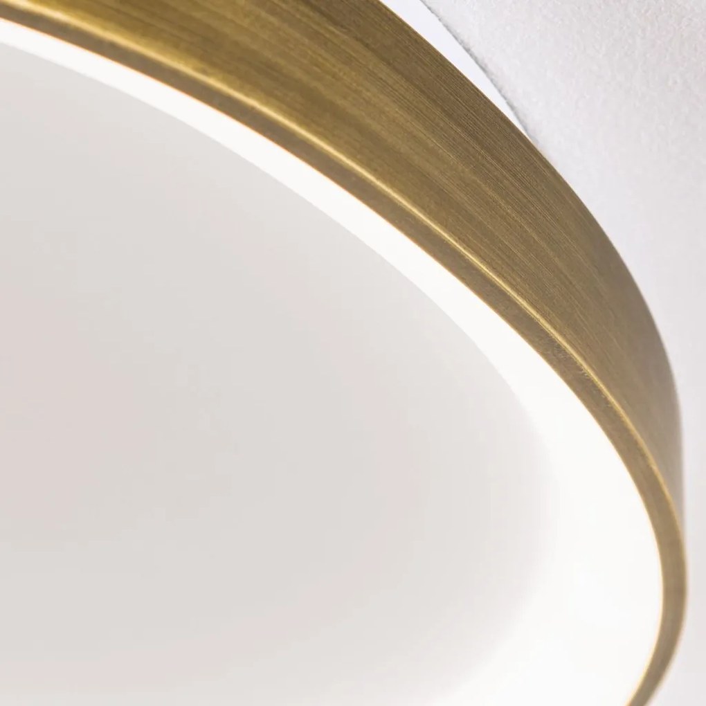 Plafoniera LED design modern slim CHARLIE patina D-65cm
