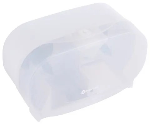 Dozator pentru 2 role de hartie igienica fara tub Merida, alb