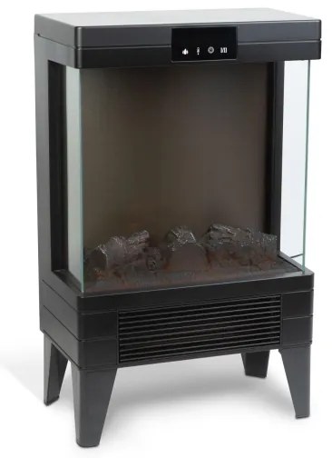 Șemineu electric LED cu încălzire, 2000 W, 230 V + telecomandă