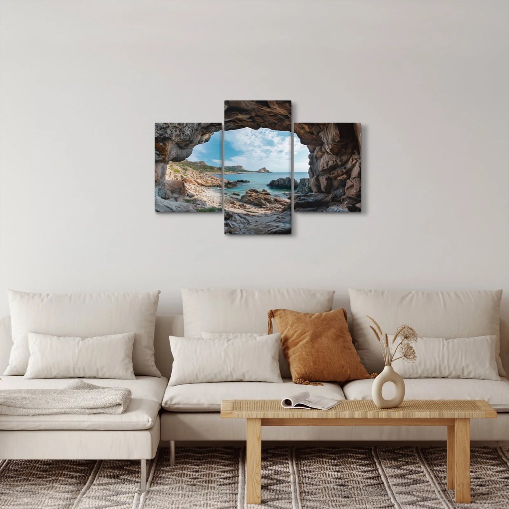 Tablou - Peșteră lângă mare (90x60 cm)
