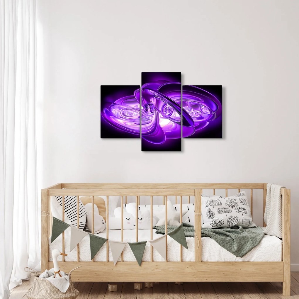 Tabloul fractalilor în violet (90x60 cm)