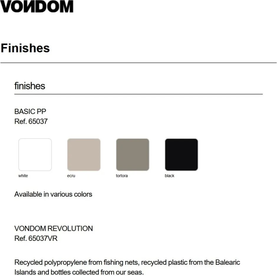 Set de 4 Scaune de exterior / interior design modern premium BROOKLYN CHAIR 65037 Vondom