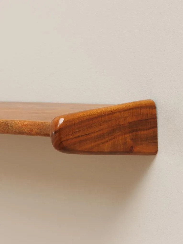 Raft de perete, din lemn de acacia, Cenuti