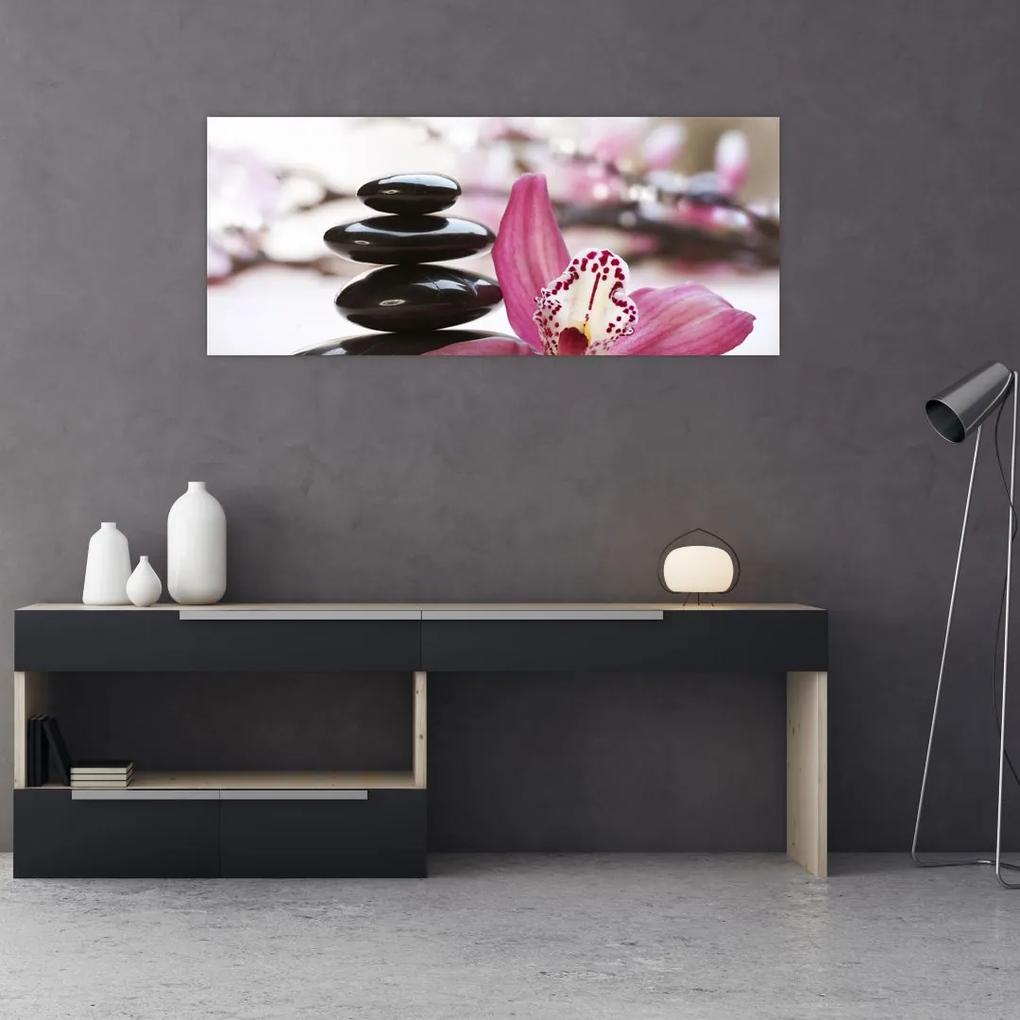 Tablou cupietre pentru masaj și orhidee (120x50 cm), în 40 de alte dimensiuni noi