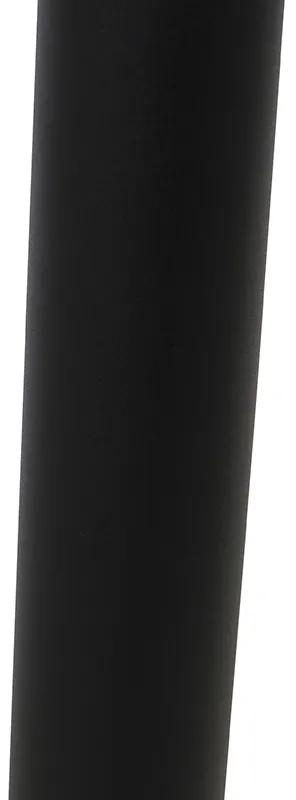 Lampa de exterior in picioare neagra cu sfera transparenta 100 cm IP44 - Sfera