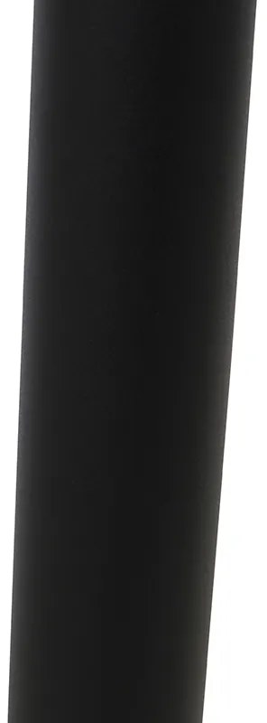 Lampă de exterior tip stâlp neagră cu glob transparent 100 cm IP44 - Sfera