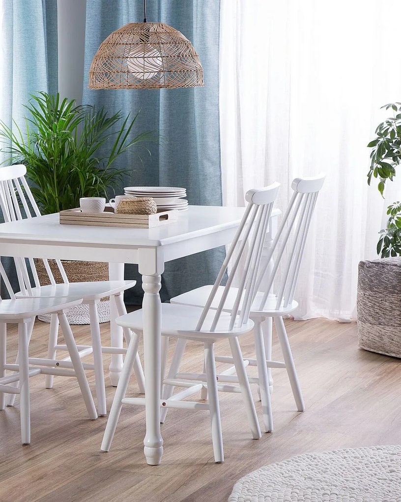 Set 2 buc. scaune pentru sufragerie Burank (alb). 1009961