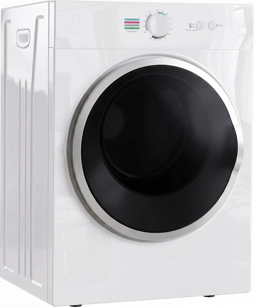 HOMCOM Mini Uscător de Rufe Portabil 4,8 kg, 1020W, Încălzire PTC, Timer, Alb | Aosom Romania
