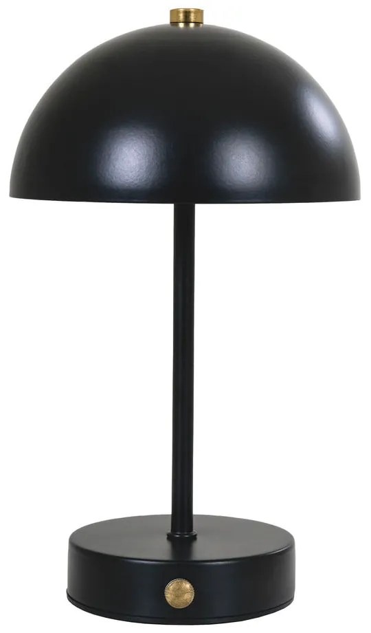 Veioză negru-lucios LED (înălțime 25 cm) Holt – House Nordic