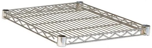 Polita pentru rafturi depozitare modulare crom din metal, 45x45 cm, Lux Bizzotto