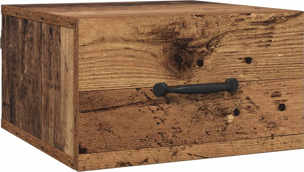 vidaXL Dulap de noapte Lemn Vechi 35 x 35 x 20 cm Lemn compozit