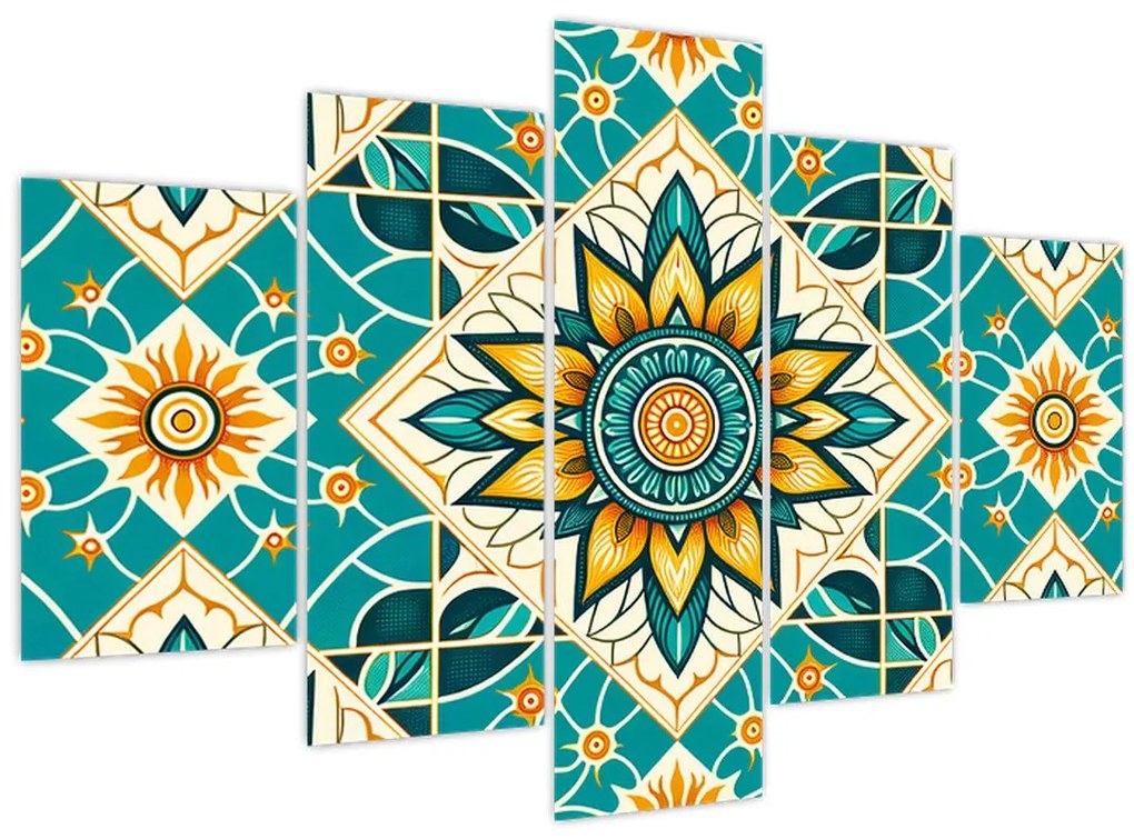 Tablou - Model turcoaz (150x105 cm)