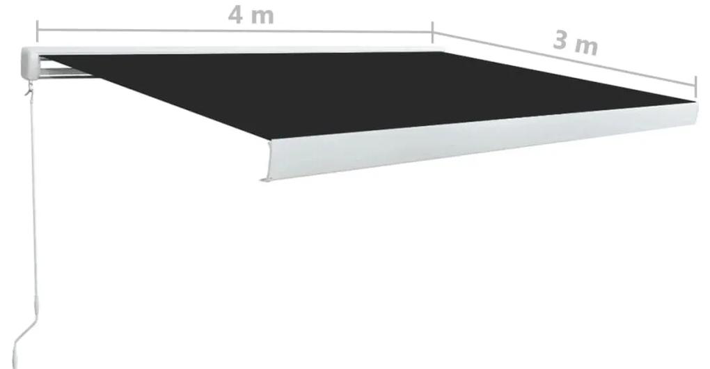 Copertina manuala tip caseta, antracit, 400 x 300 cm Antracit, 400 x 300 cm