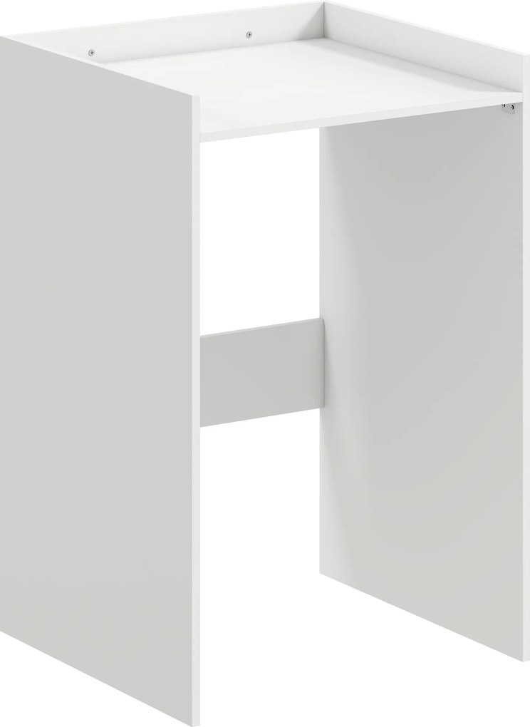 HOMCOM Dulap de baie pentru nișă cu raft deschis, dulap pentru baie, ideal pentru spații mici, 64 x 60 x 97,5 cm, Alb | Aosom Romania