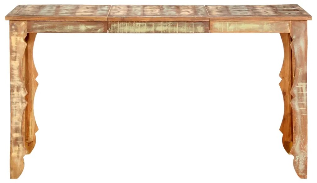 286489 vidaXL Masă de bucătărie, 140 x 70 x 76 cm, lemn masiv reciclat