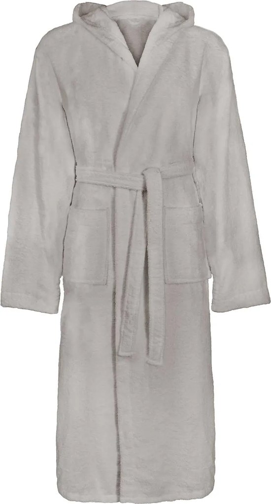 vidaXL Halat de baie KINN Gri L Bumbac