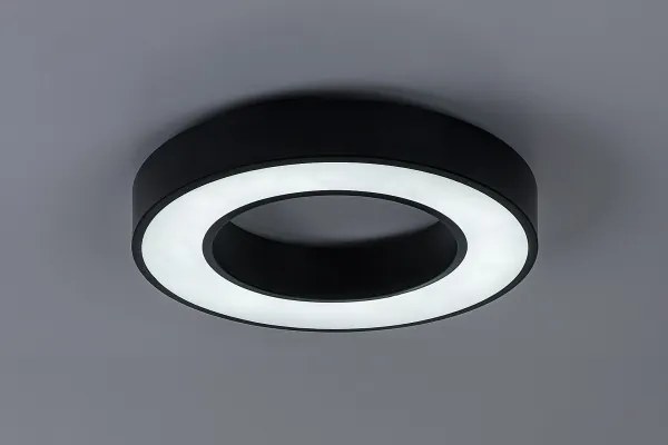 Rabalux 71361-LED Plafonieră CIRANO LED, 45W, 230V, 3000-6500K, Ø60 cm, negru, cu telecomandă