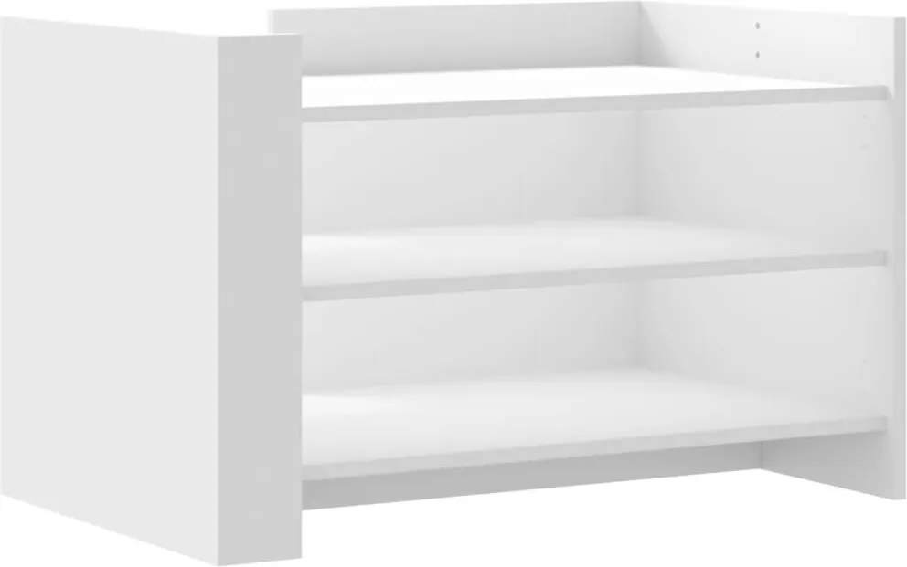 vidaXL Măsuță de cafea, alb, 80x50x50 cm, lemn prelucrat