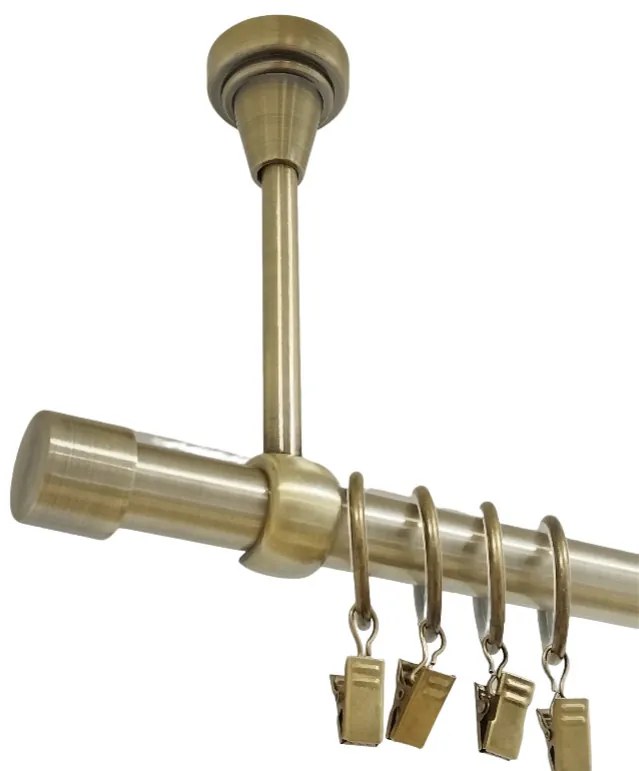 Galerie simpla prindere tavan CAPACEL 19 mm aur antic (Alege marime: 200 cm)