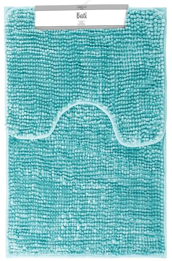 Restilo Set de covorașe baie Bati albastru, 2 buc 50 x 80 cm, 40 x 50 cm
