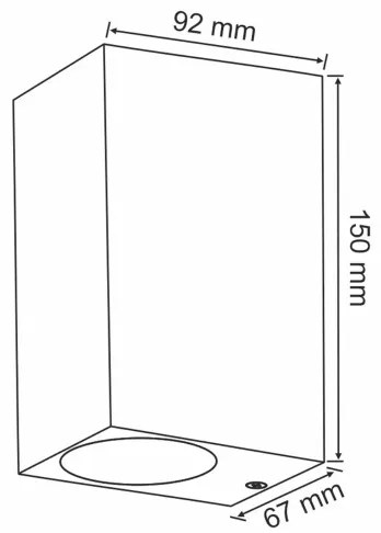 Aplica de perete exterior BOSTON 2xGU10/10W/230V antracit