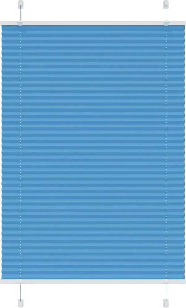 vidaXL Jaluzea plisată Albastru 95x150 cm Lățime țesătură 94,4 cm