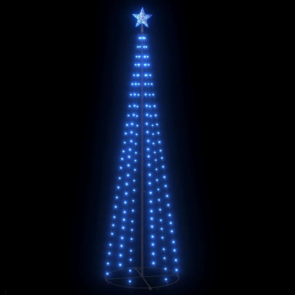 Decoratiune brad Craciun conic 136 LED-uri albastru 70x240 cm 1, Albastru, 70 x 240 cm, straight led style
