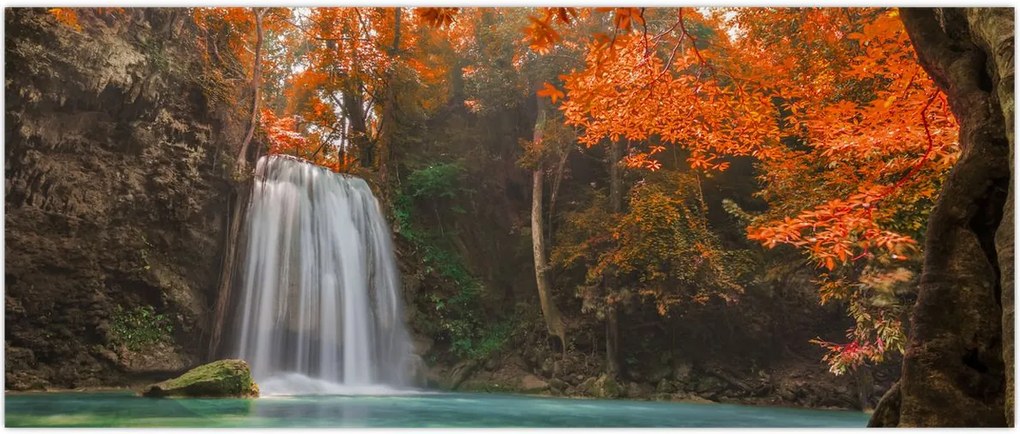 Tablou - Cascadă în Thailanda (120x50 cm)