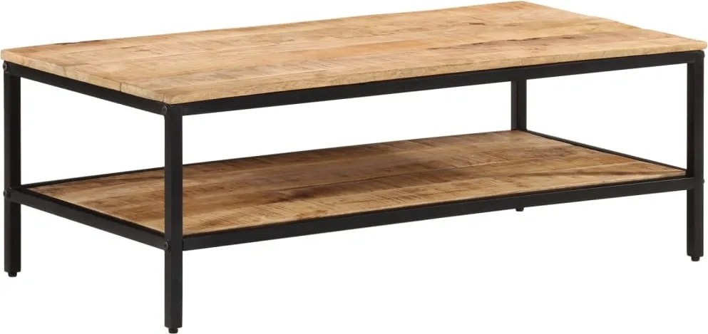 vidaXL Măsuță de cafea, 100x50x35 cm, lemn masiv de mango brut