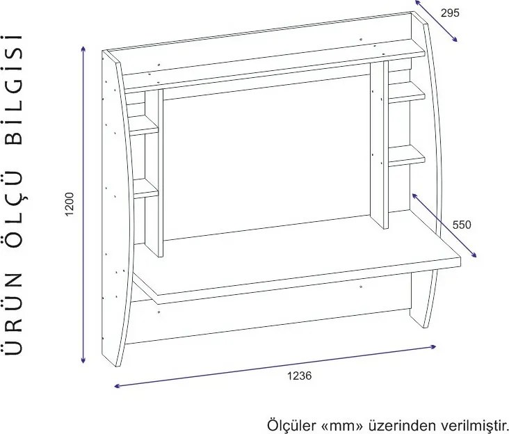 Masă de birou Buglem White