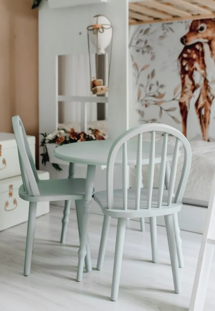 Masa cu scaune copii Nordic mint