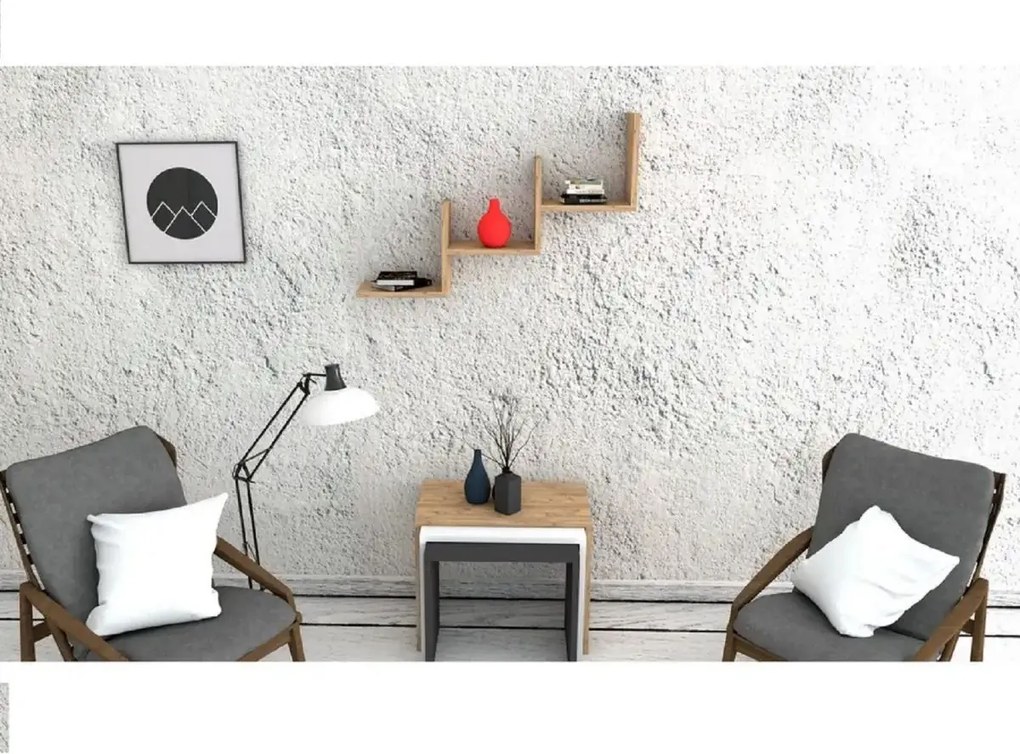 Raft de perete, Mist Homs, stajer, 90 x 60 x 19.6 cm, PAL