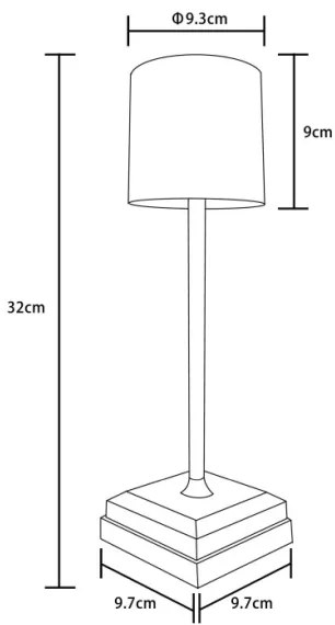 Globo 58487S - Lampă de birou LED DIXON, reîncărcabilă, cu reglaj tactil, 1,5 W/5 V, 2200 mAh, bej