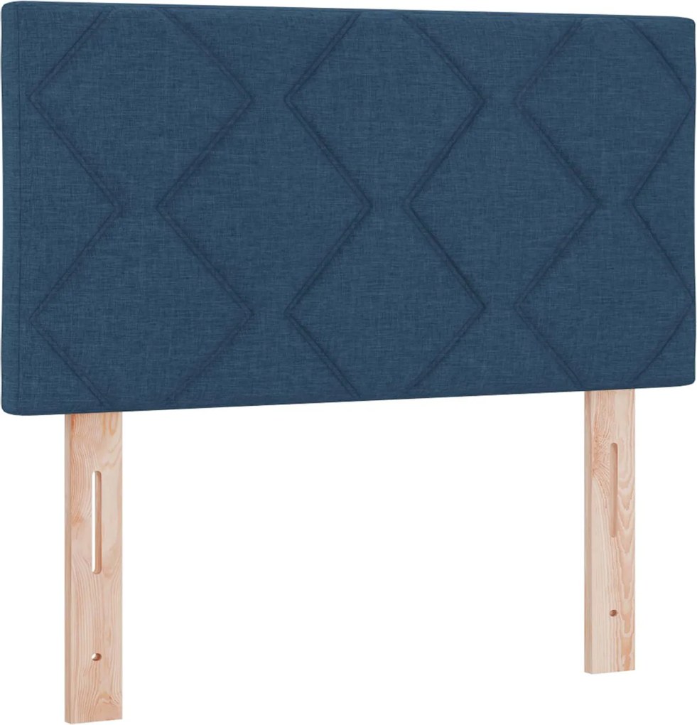 vidaXL Tăblie LED albastru 80 cm țesătură