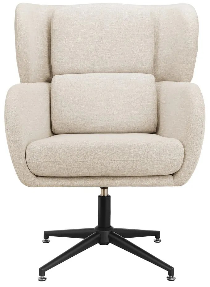 Fotoliu alb wing cu tapițerie din catifea Vanessa – Støraa