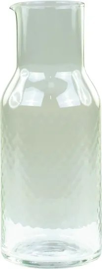 Carafă din sticlă verde antichizat, 9x24 cm, 1500 ml, „Clamart"